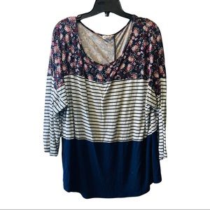 Long sleeve 1X top women’s